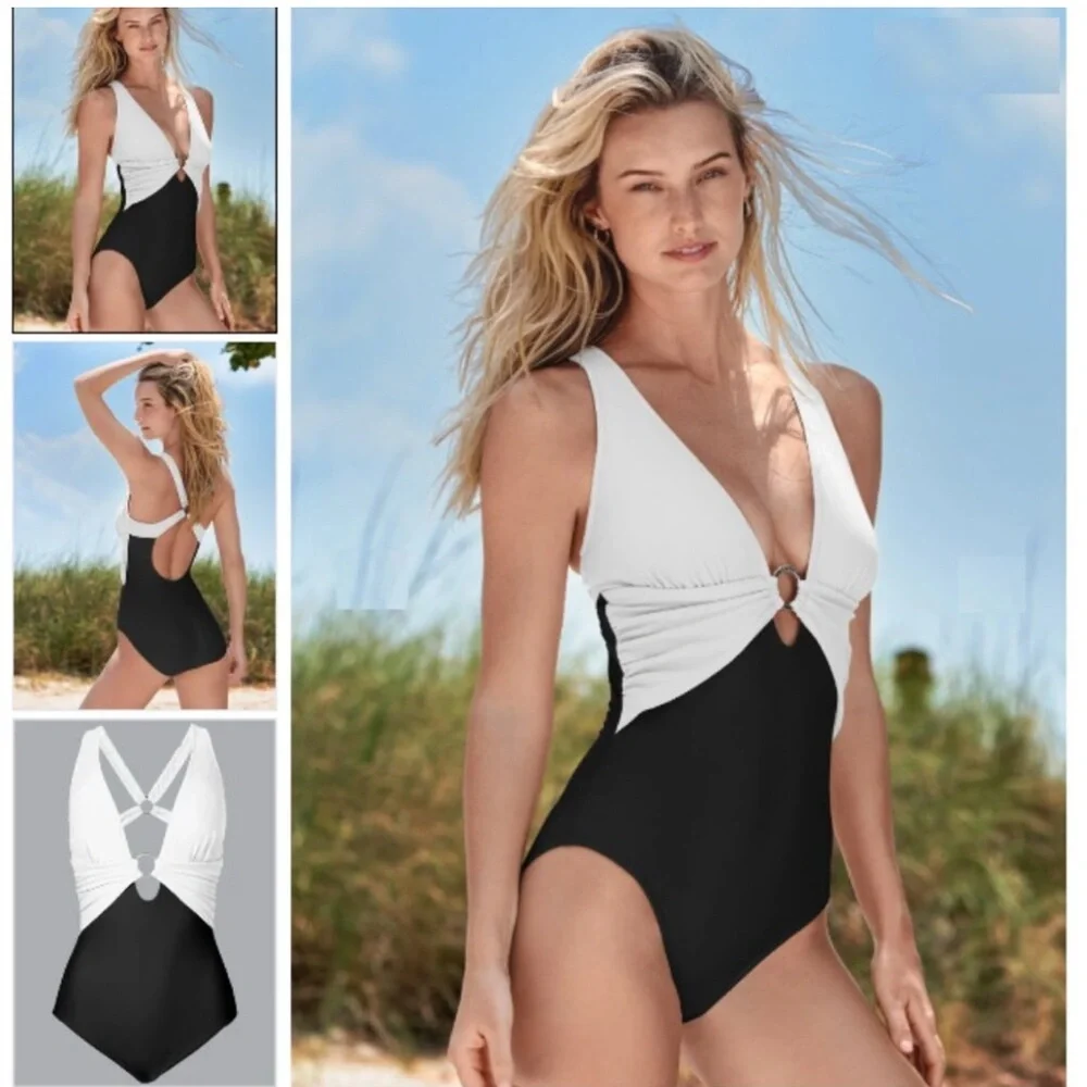 NWOT Venus Black and White Swimsuit‎